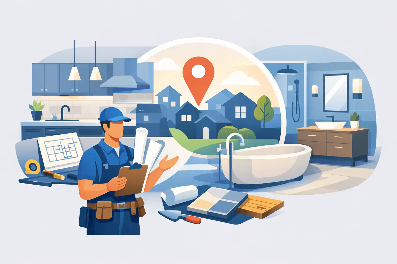 kitchen and bath remodeling contractors near me featured